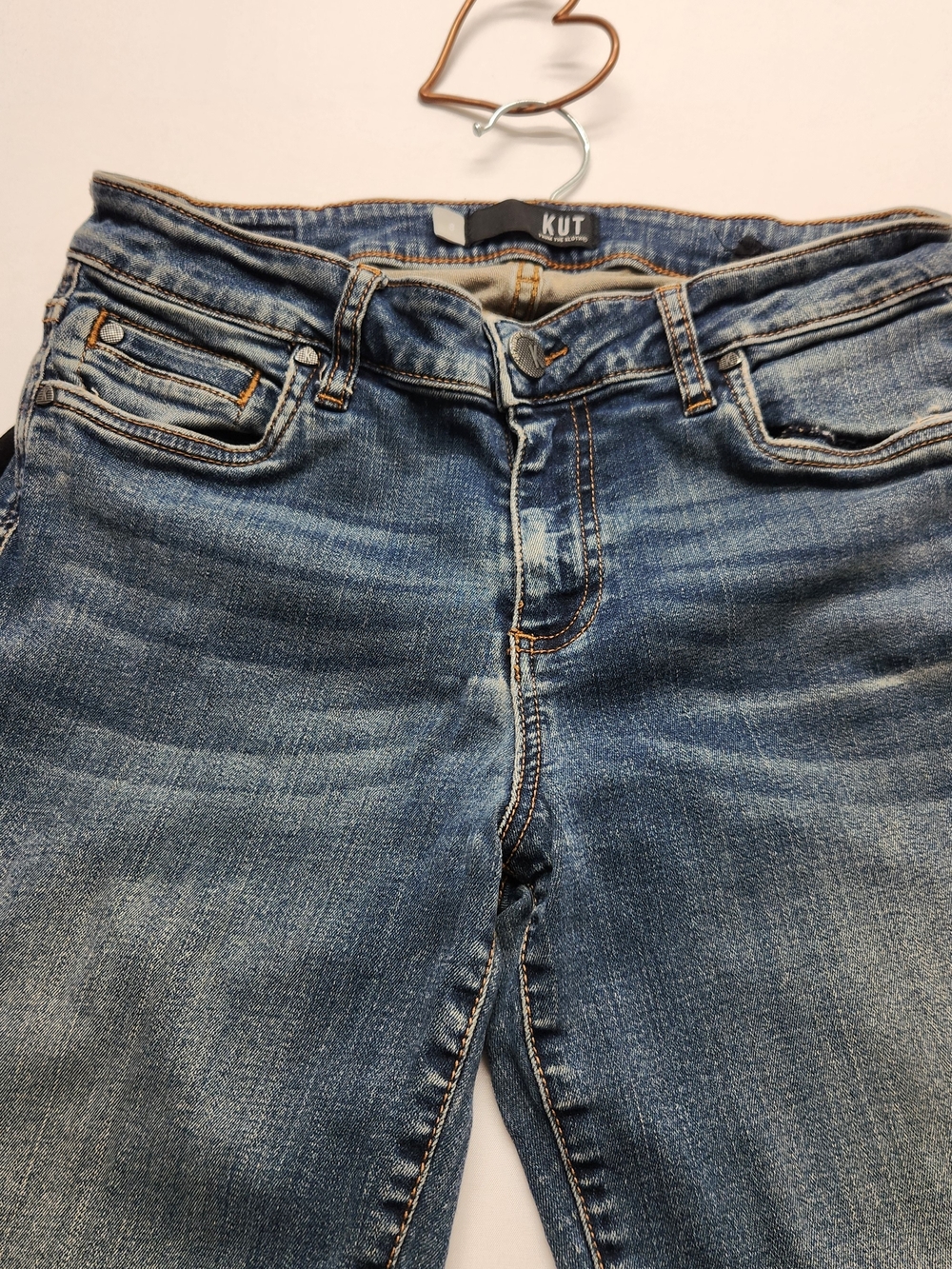 ⭐️KUT from the Kloth Diana Skinny Jeans Blue Denim Mid Rise Stretch Size 8